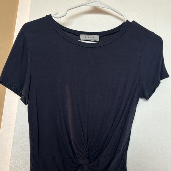 Gaze Navy Blue Crop Top - Picture 3 of 4